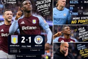 Aston Villa Shock Manchester City 2–1 as Nicolas Jackson Delivers a Double and Pep’s Possession Machine Runs Into a Villa Park Wall